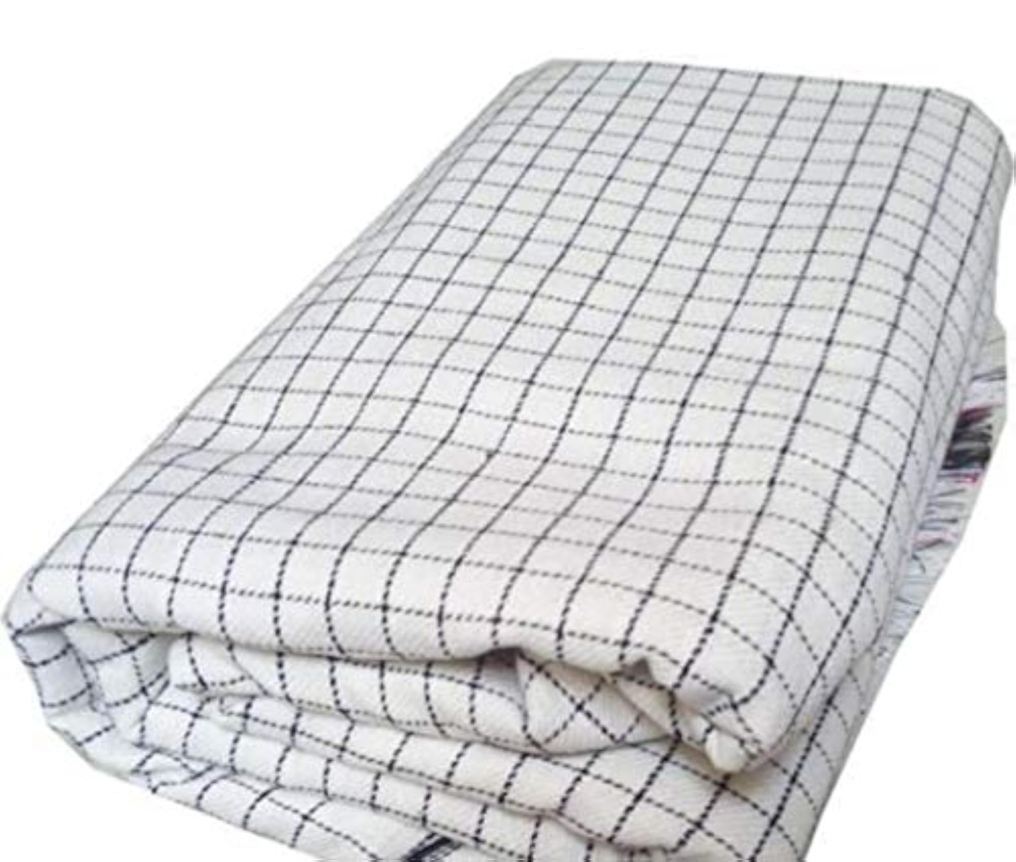 Cotton 100 TC Bedsheet, Black & White Single